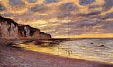 Points Paintings - L'Ally Point Low Tide by Claude Monet